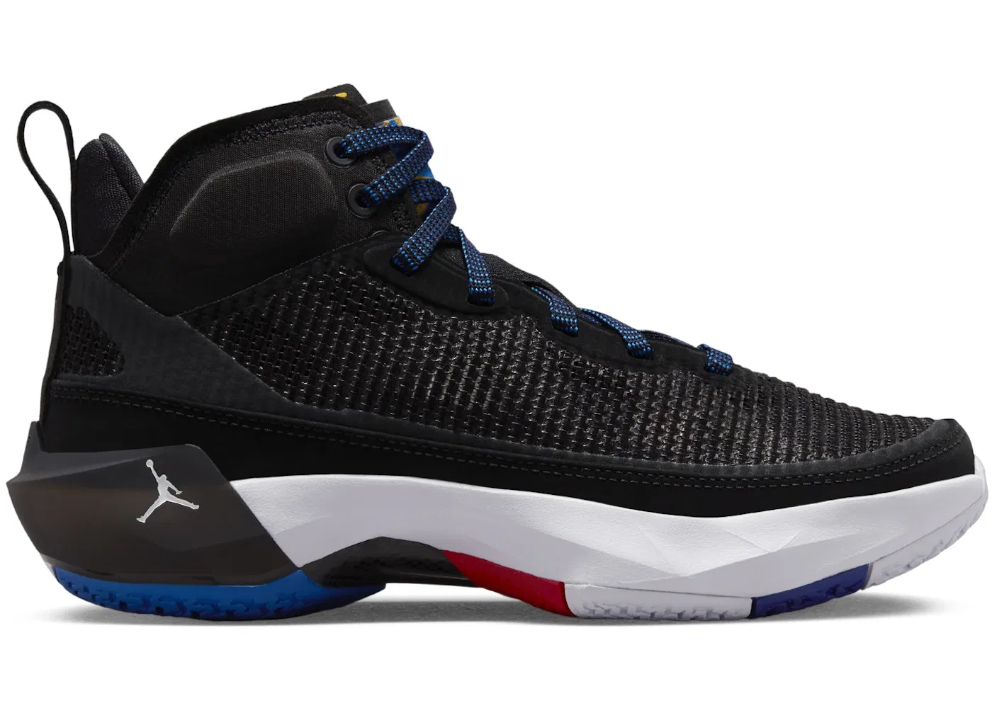 Детские кроссовки для мальчиков баскетбольные Jordan 37 Jordan, Black/University Red/Bright Concord/White