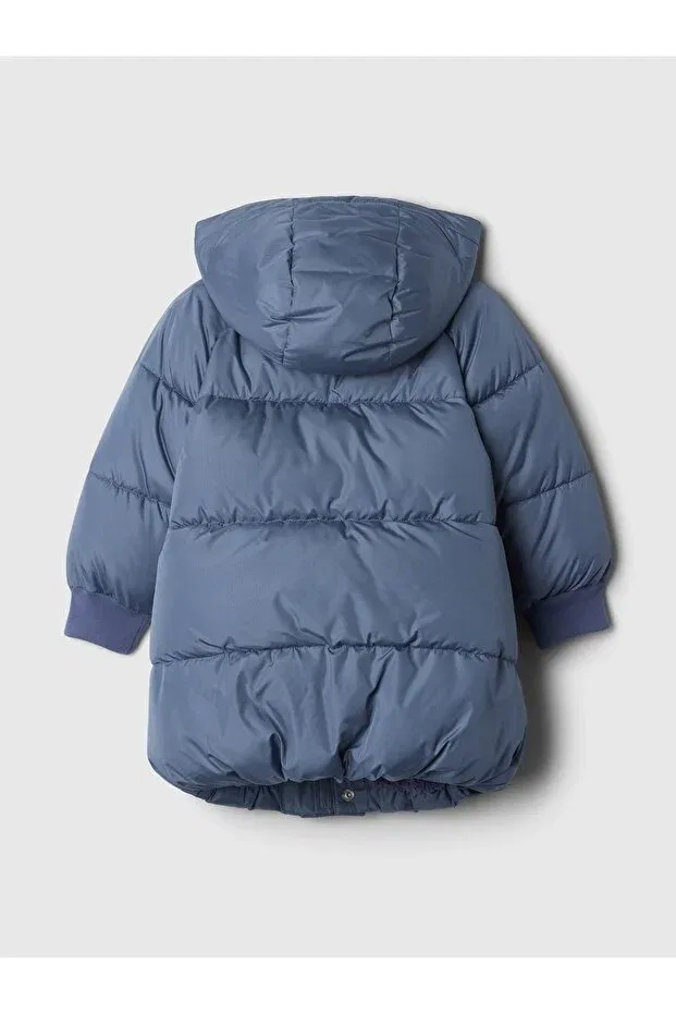 Детское пальто для мальчиков утепленное Primaloft Quilted Coat Gap, Blue-001 — фото 3