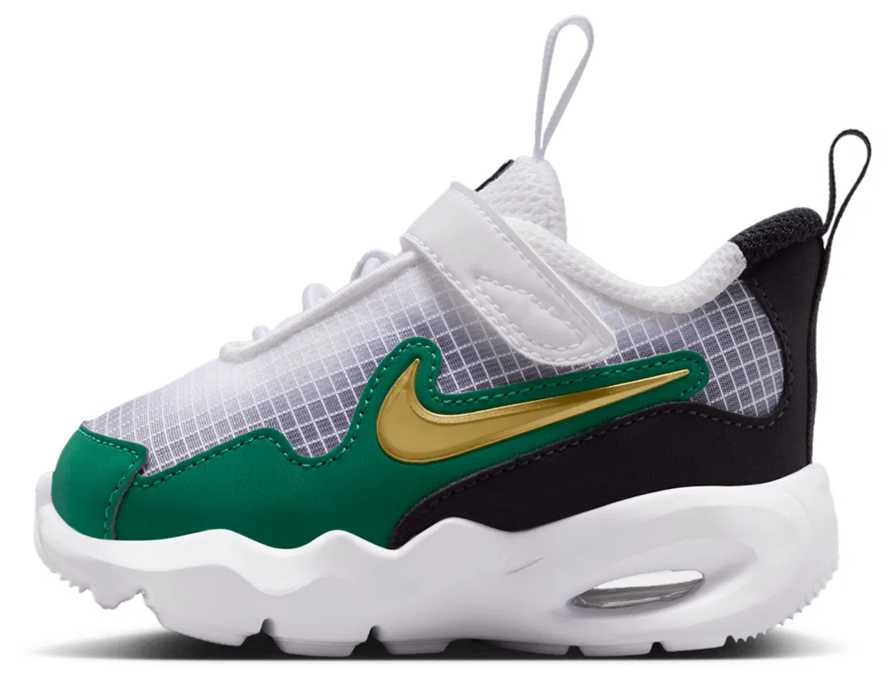 Кроссовки для мальчиков Air Max Nova Nike, цвет White/Metallic Gold/Malachite — фото 2