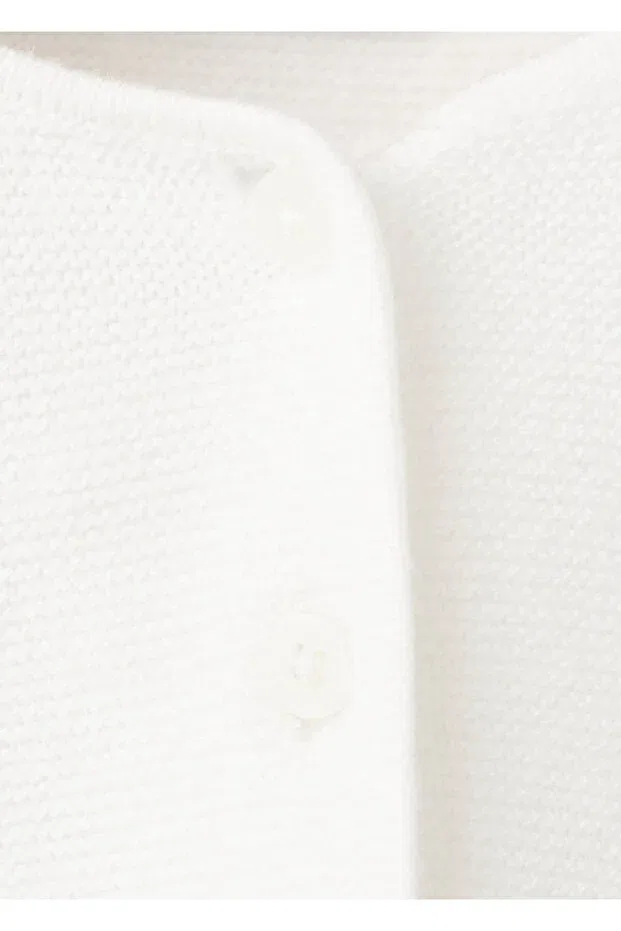 Детский кардиган для девочек с геометрическим принтом Mango Baby, Off White — фото 3
