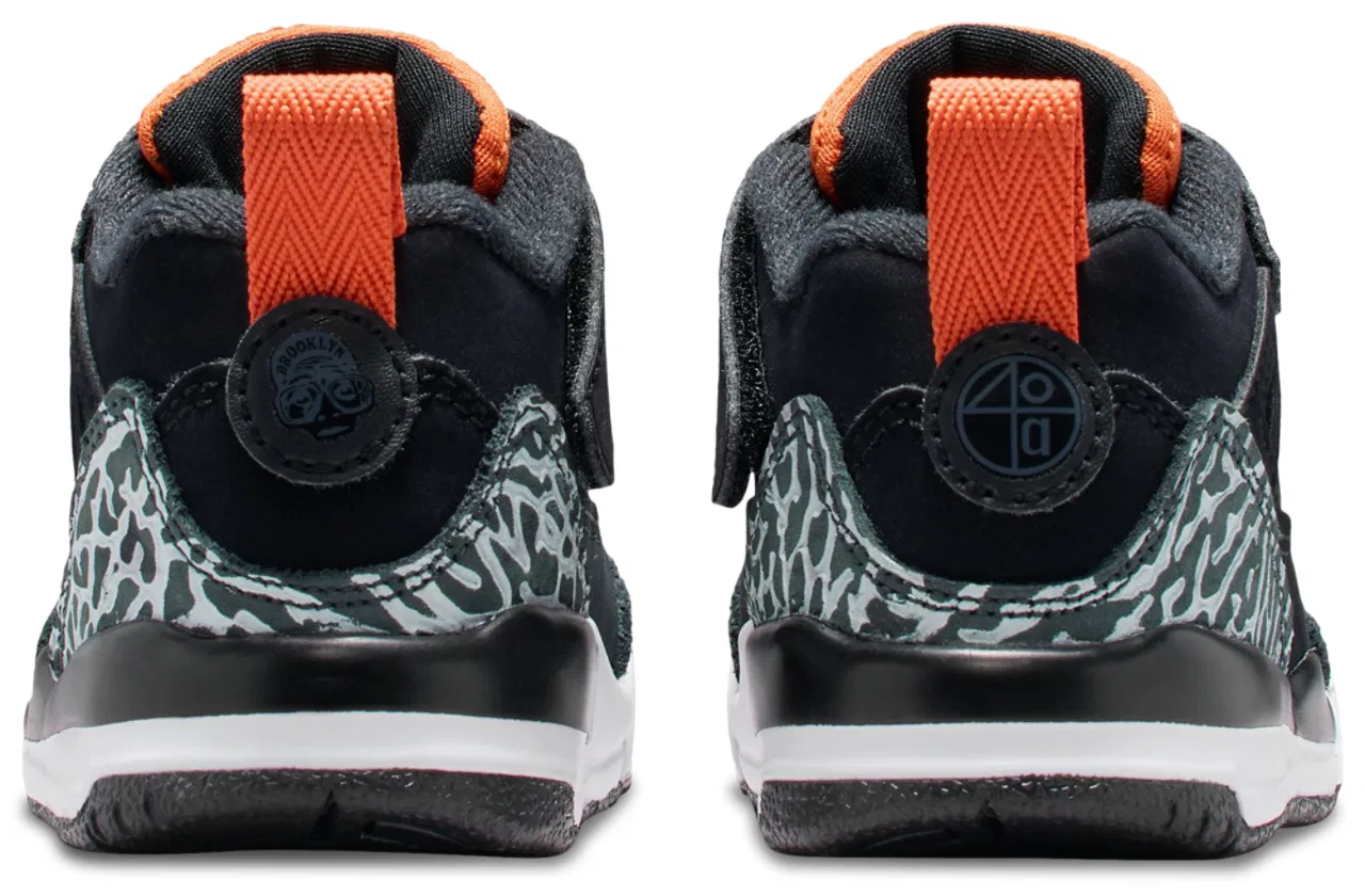 Детские кеды Spizike Low Jordan, цвет Black/Starfish/Photon Dust — фото 3