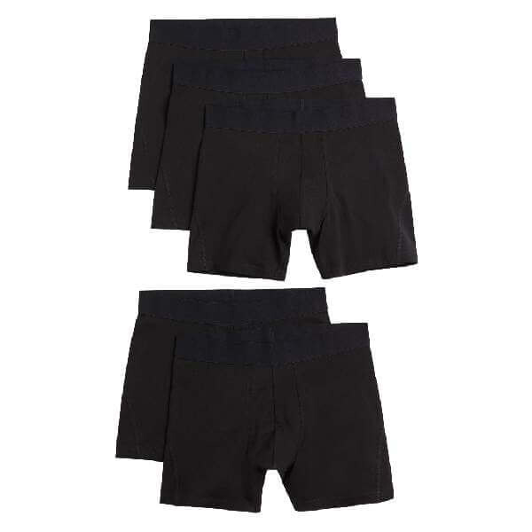 

Комплект трусов-боксеров H&M Cotton Boxer Shorts, 5 предметов, черный
