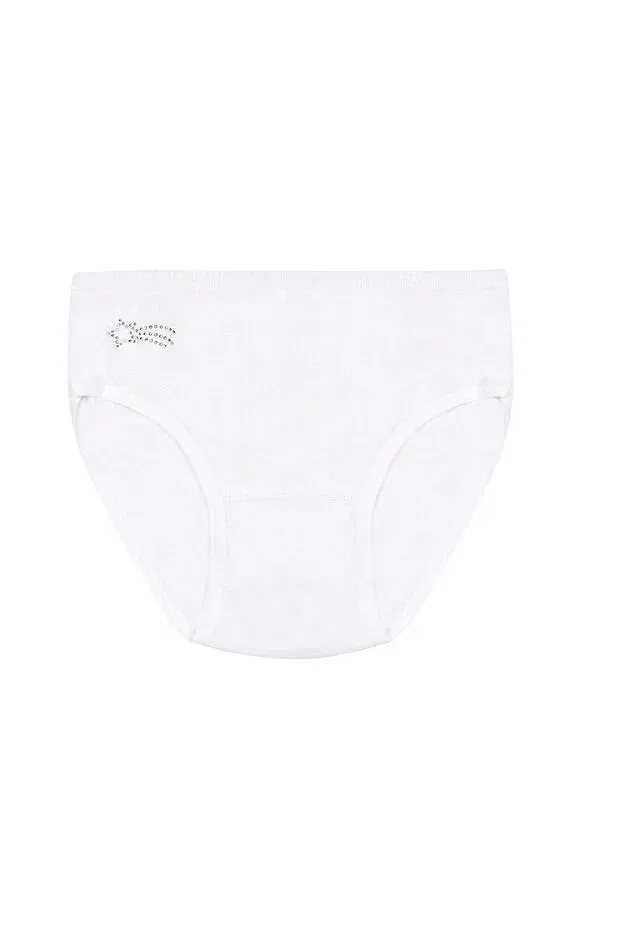 Детские трусы для девочек хлопковые 3 шт Özkan Underwear, White — фото 3