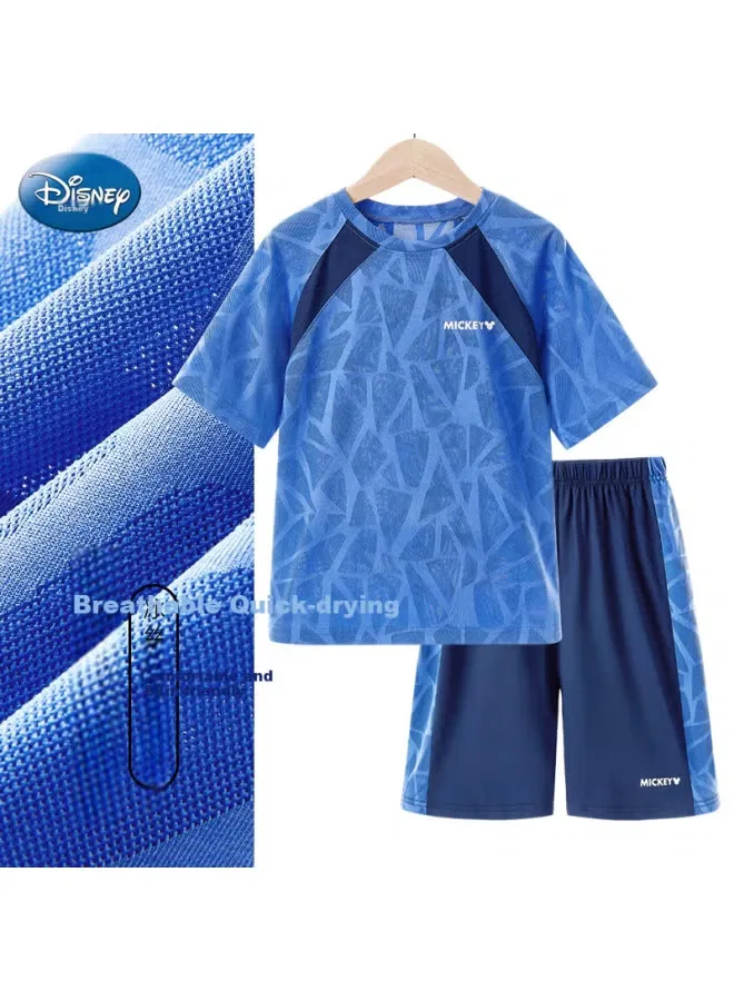 Комплект летний спортивный с коротким рукавом Mickey Series Disney, темно-синий — фото 2
