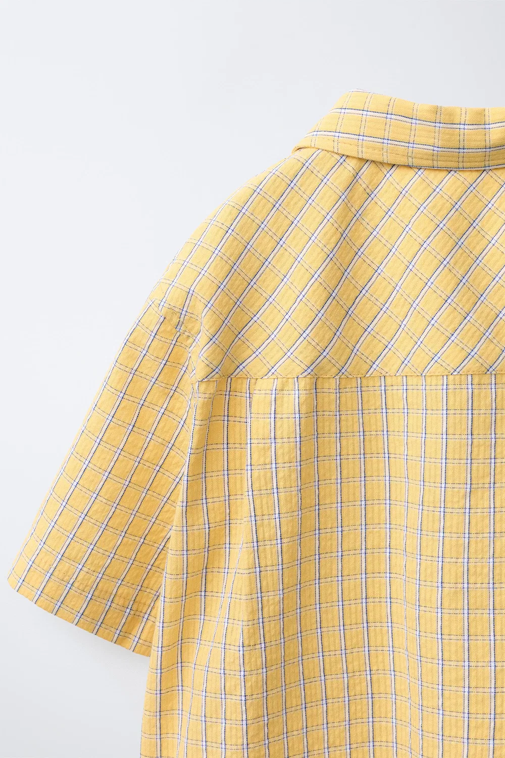 Рубашка в клетку PUKAS SURF ZARA, Yellow — фото 4
