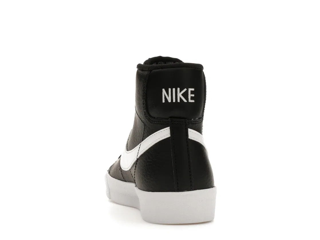 Детские кроссовки для мальчиков и девочек с принтом Nike Blazer Mid 77, Black/White/Team Orange/White — фото 4