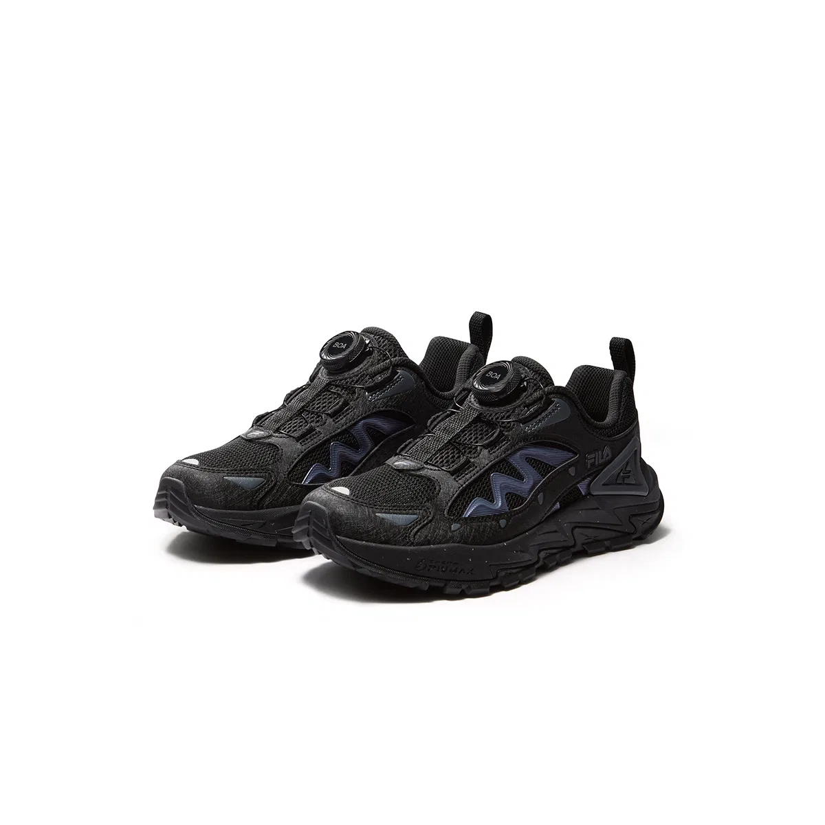 Детские кроссовки для активного отдыха PERFORMANCE FPF, FILA KIDS, Black/Shadow Black Gray — фото 4
