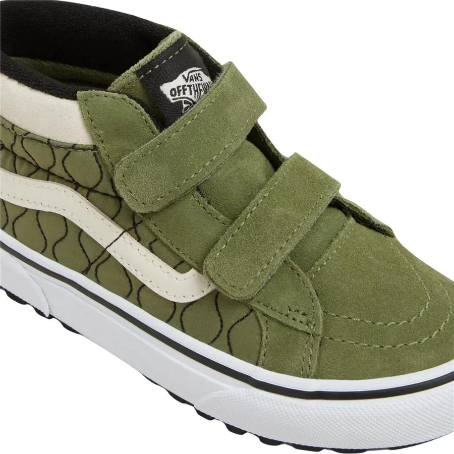 Кроссовки детские с принтом Mte Sk8-Mid Reissue V Vans, Зеленый — фото 4
