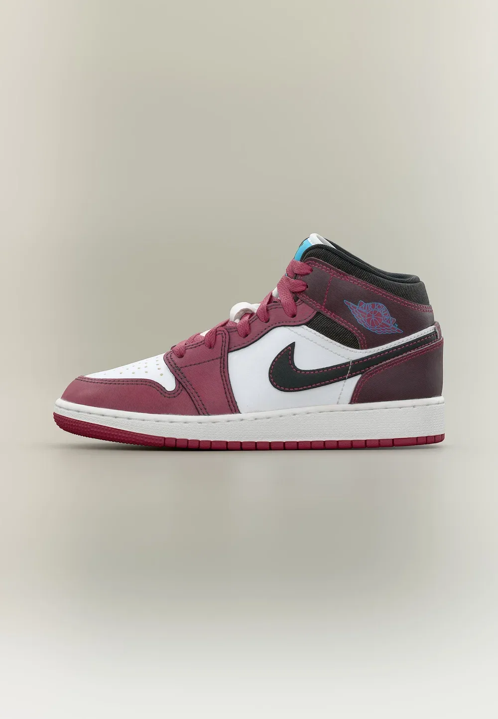 Air 1 mid se унисекс - высокие кроссовки Jordan, Sweet Beet/Desert Pink/Off Noir/White/Baltic Blue/Chalk