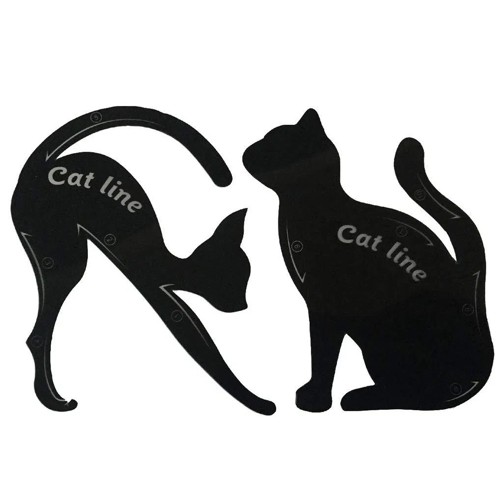 Трафарет для подводки Cat Eyeliner, PVC, 9x7x2 см Generic