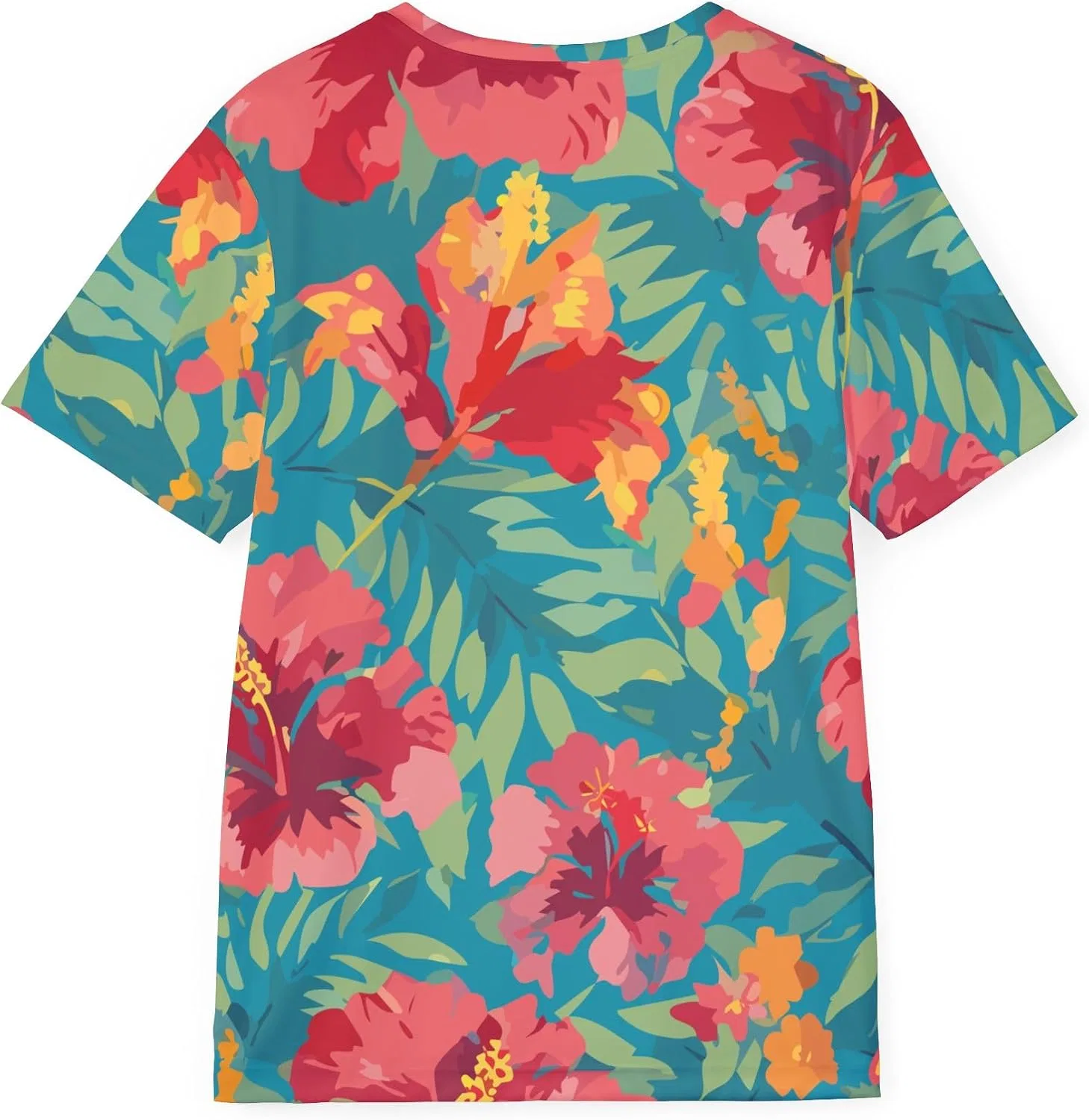 Унисекс футболка с цветочным принтом Africa Print, Multicolor — фото 2