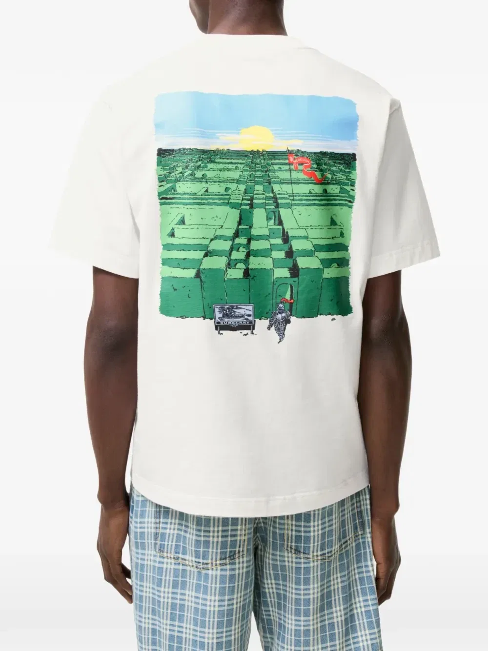 Футболка Maze Burberry, белый — фото 3