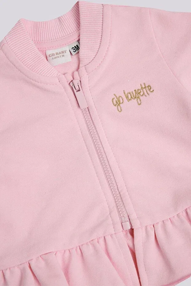 Детское для девочек свитшот с длинным рукавом Layette, Pink — фото 3