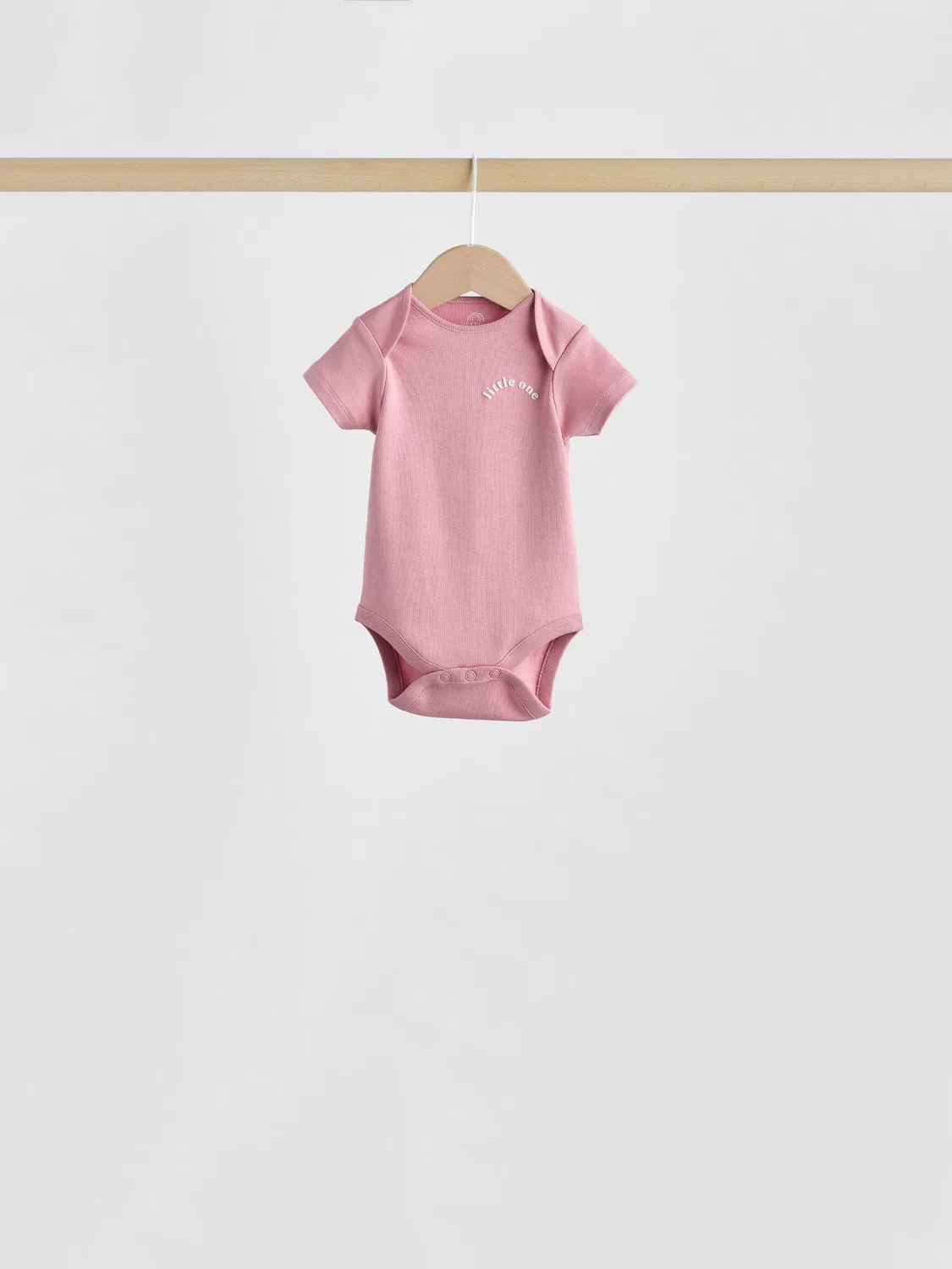 Комплект боди с коротким рукавом, 5 шт., Pink Heart Next, розовый — фото 4