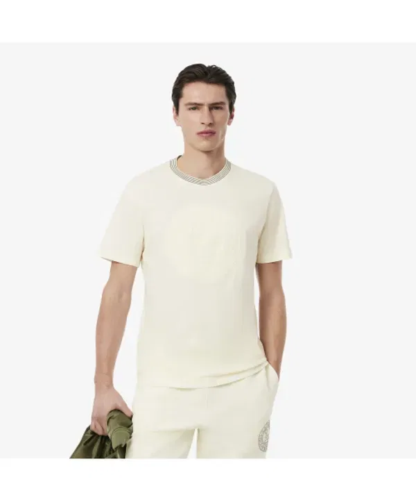 Футболка с большим графическим принтом, th0124-55g, Lacoste