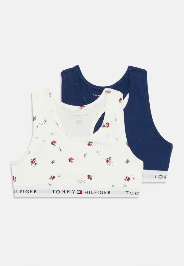 Комплект бюстье из 2 штук с принтом Tommy Hilfiger, темно-синий