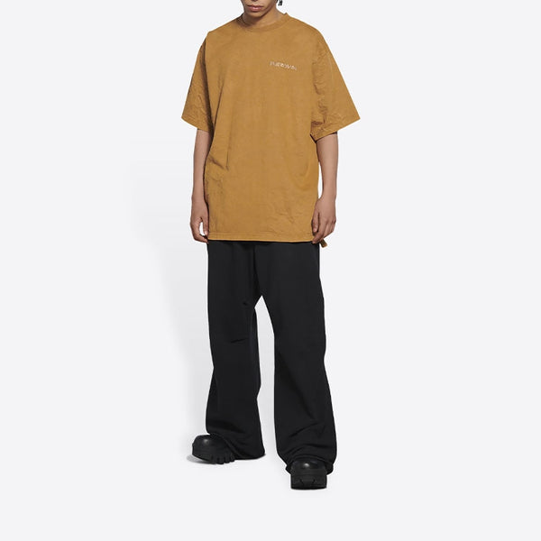 Футболка logo t-shirt medium fit 'beige' Balenciaga, бежевый — фото 3