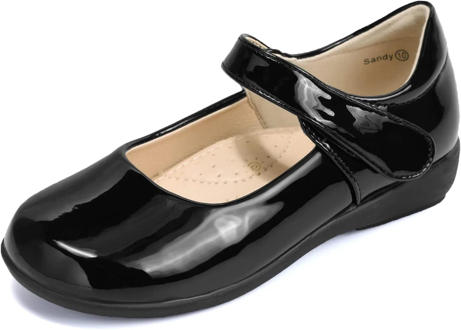 Детские туфли Мэри Джейн для девочек PANDANINJIA, Black Patent