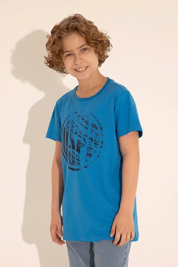 Детская футболка для мальчиков хлопковая Crew Neck T-Shirt U.S. Polo Assn., 992435 — фото 3
