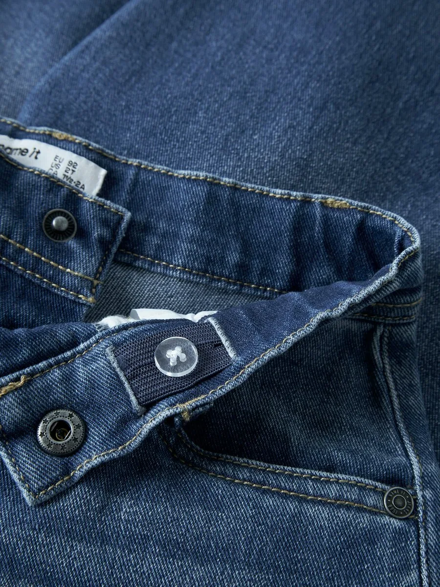 Джинсы NAME IT Barrel Jeans 'NMMBen' из синей джинсовой ткани — фото 3