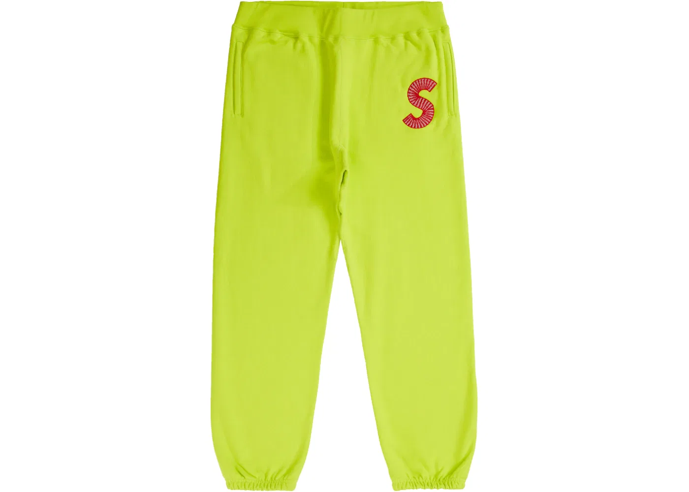 Мужские спортивные штаны модель Sweatpant (FW20) Supreme, Acid Green