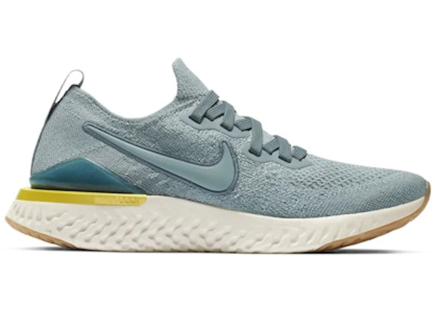 Детские кроссовки для мальчиков с пеноматериалом Nike Epic React Flyknit 2 Nike, Aviator Grey/Black/Blue Fury/Aviator Grey