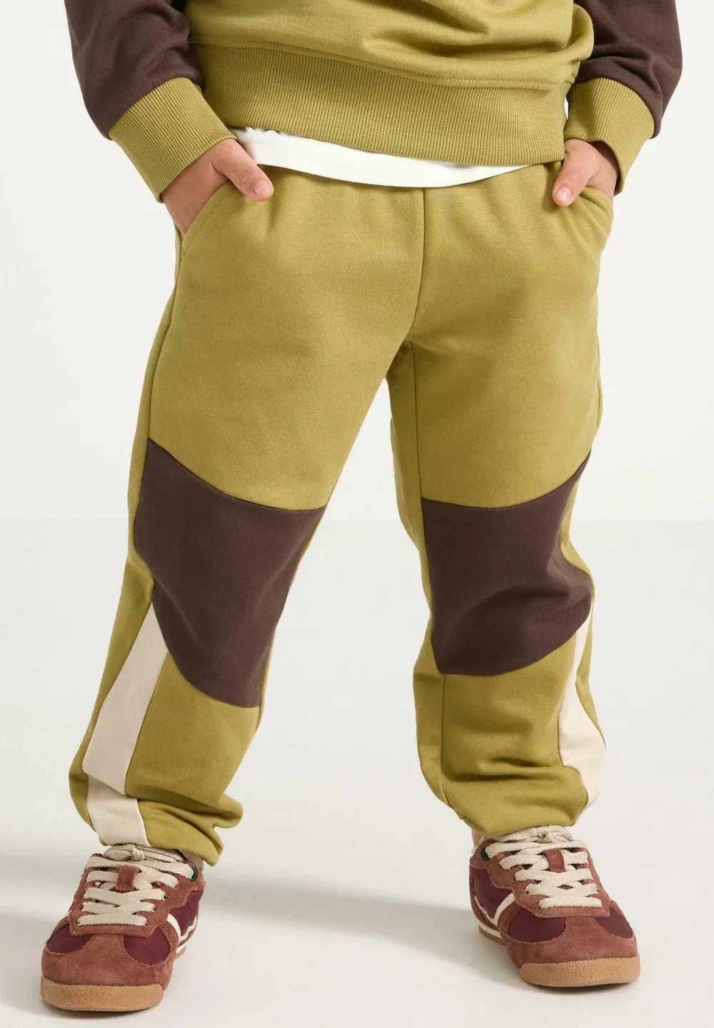 Спортивные штаны с начесом внутри Lindex, Khaki — фото 2