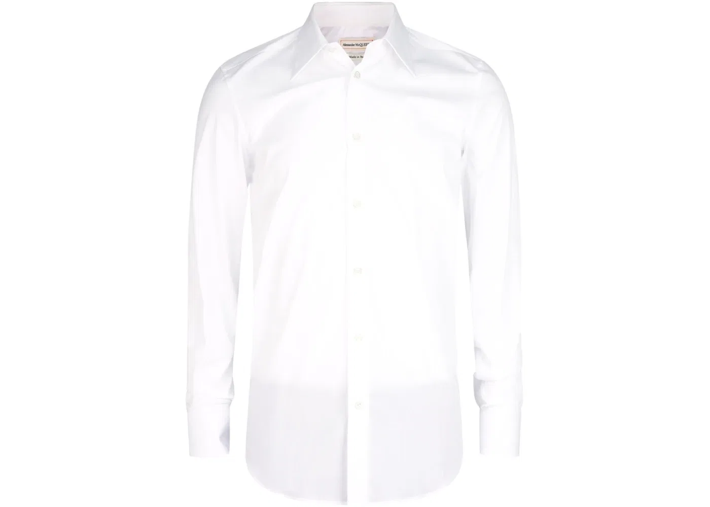 Мужская классическая рубашка с длинным рукавом Alexander McQueen, White