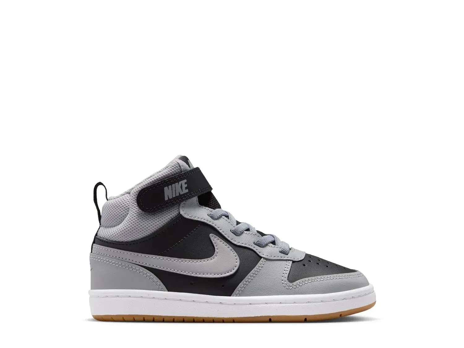 Кроссовки высокие Nike Court Borough Mid, черно-серые