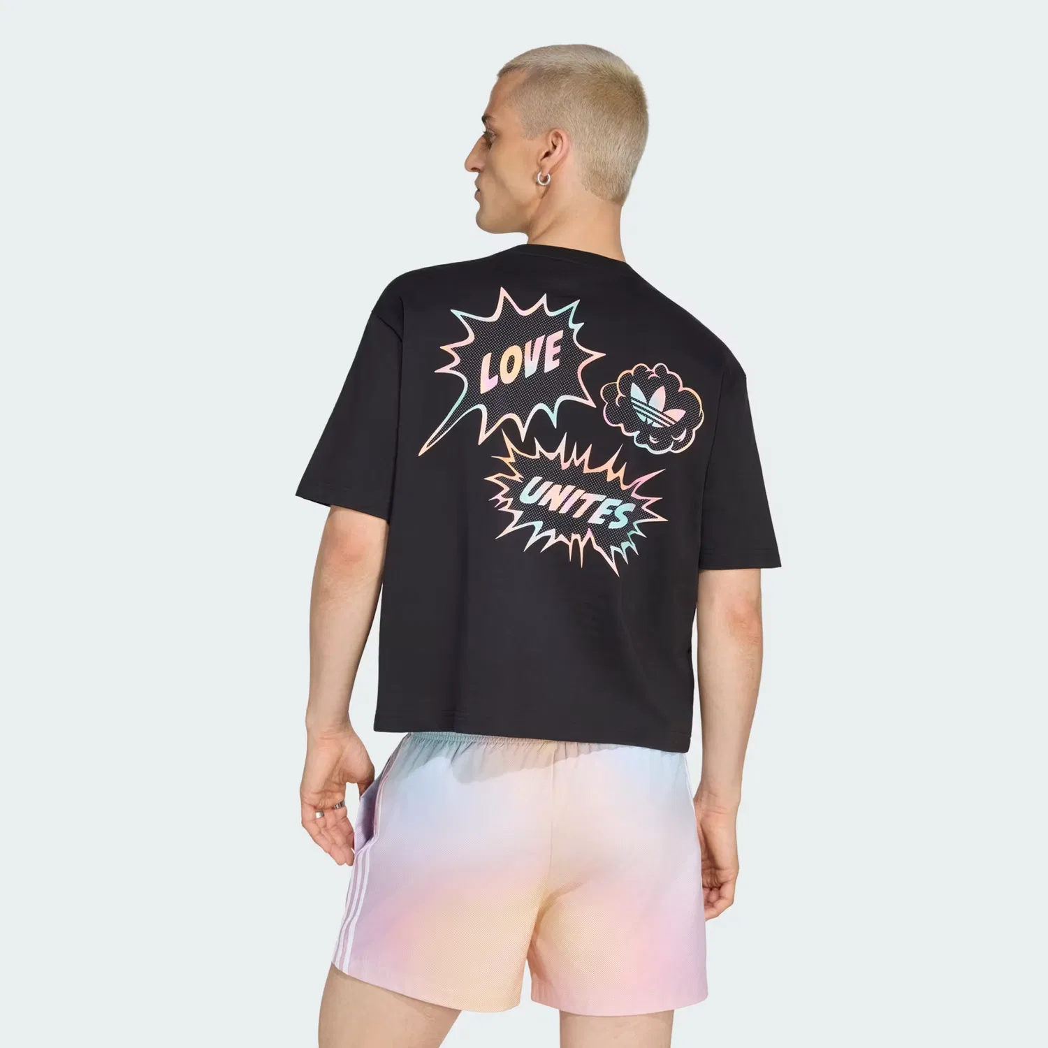 Футболка унисекс с графическим принтом Love Unites Graphic Tee Adidas Originals, черный