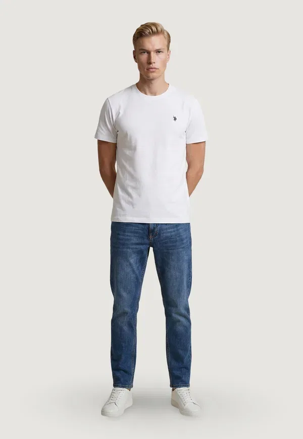 Футболка хлопковая Mick-basic U.S. Polo Assn., white, белый — фото 2