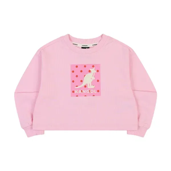 Свитшот с графическим принтом Kangol Kids, розовый