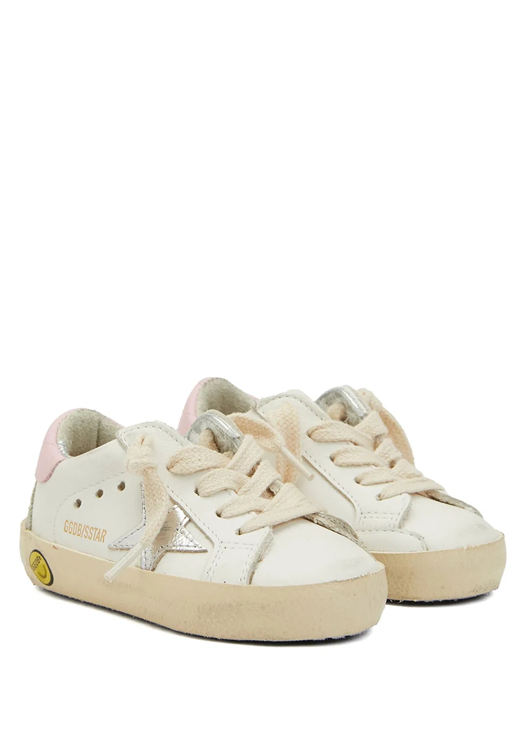 Кроссовки детские Golden Goose Super Star, Pink-White — фото 2