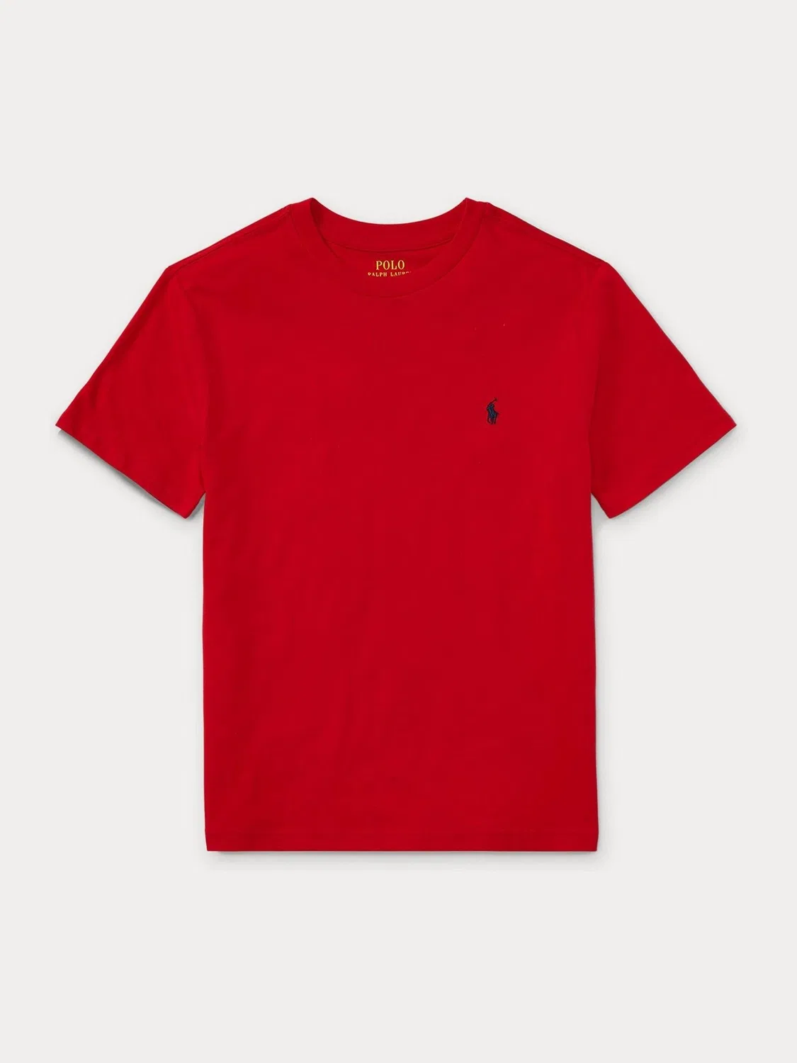 Футболка, хлопковый джерси Polo Ralph Lauren, красный — фото 4
