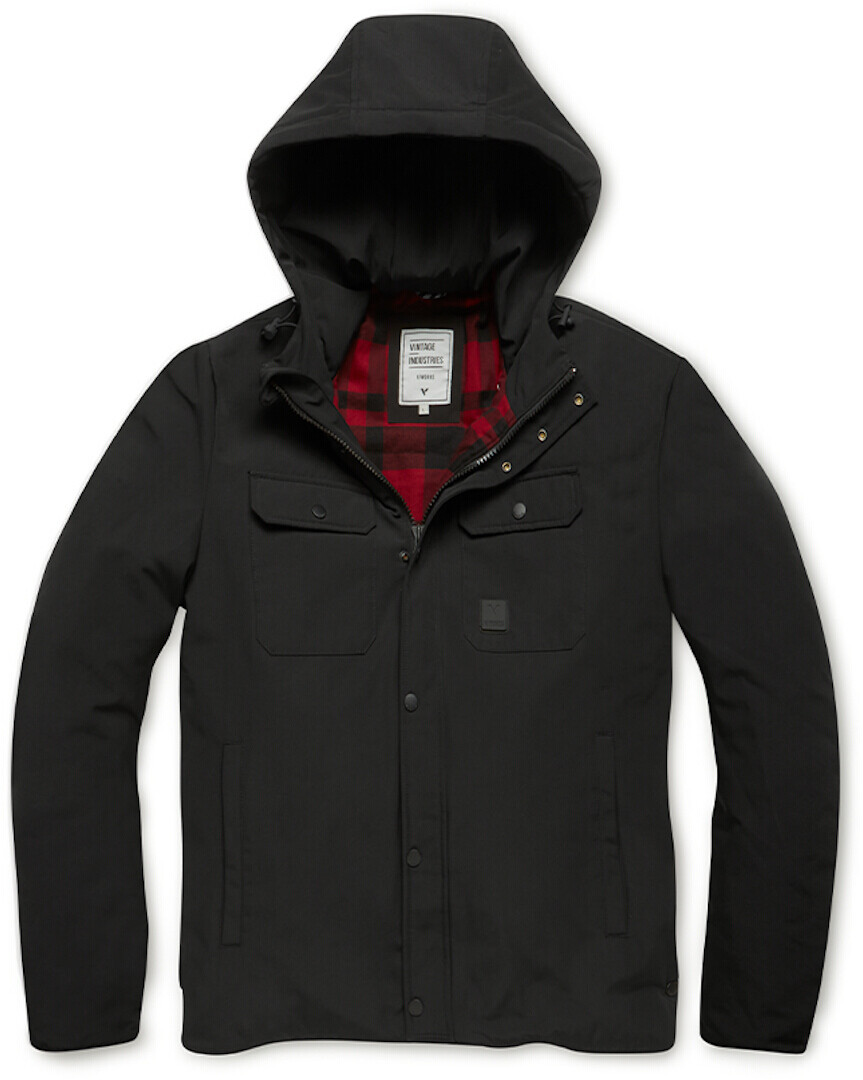 

Куртка Vintage Industries Gareth, черная, Черный, Куртка Vintage Industries Gareth, черная