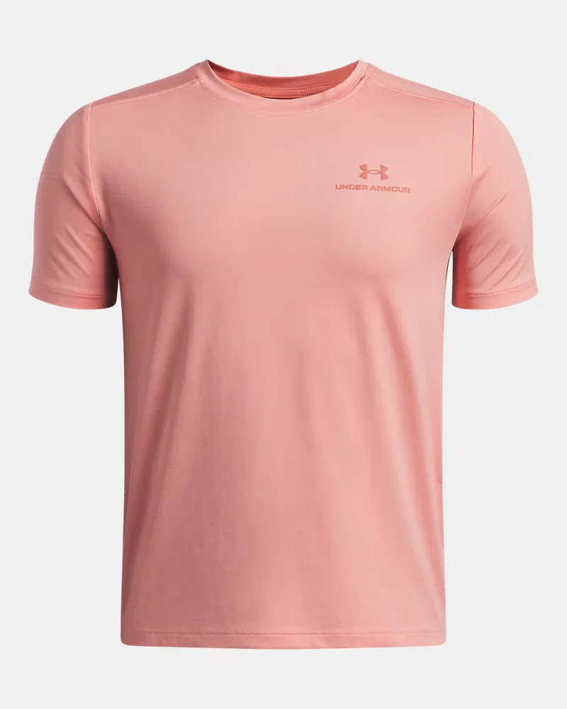 Футболка с коротким рукавом для мальчиков быстросохнущая UA Vanish UnderArmour, Posh Pink