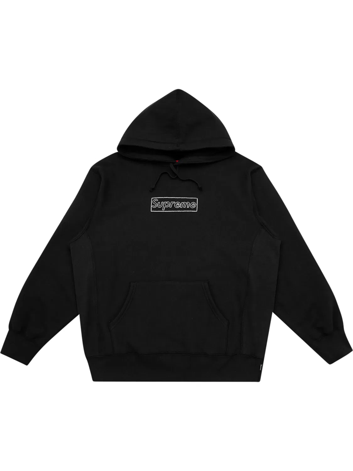 Supreme Худи Kaws Chalk Logo Черный