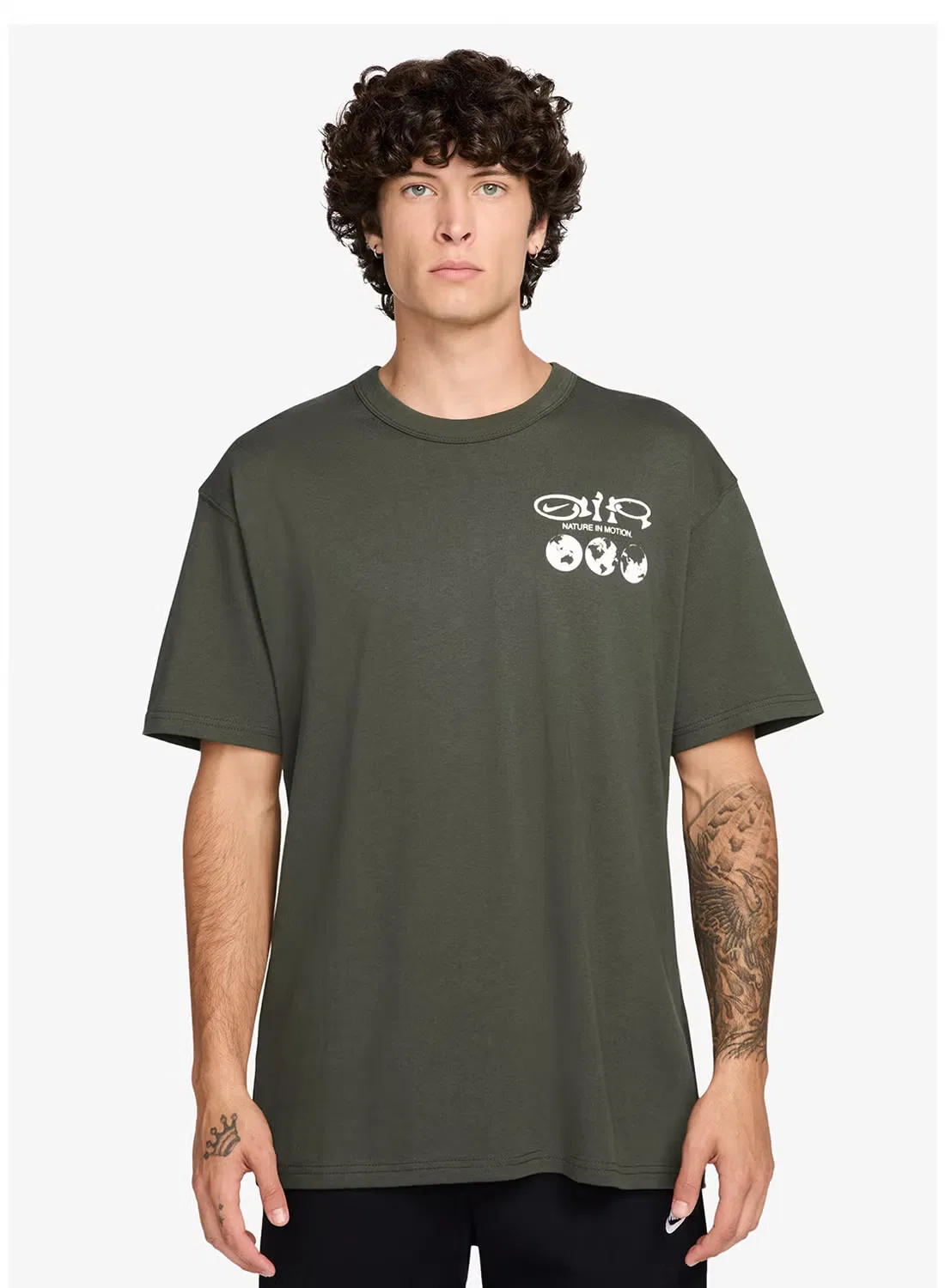Футболка с принтом Earth Day NSW Premium Nike, хаки
