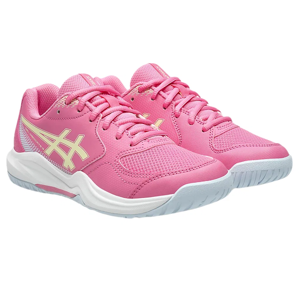 Детские тренировочные кроссовки ASICS, Цвет Dragon Fruit/Soft Yellow — фото 3