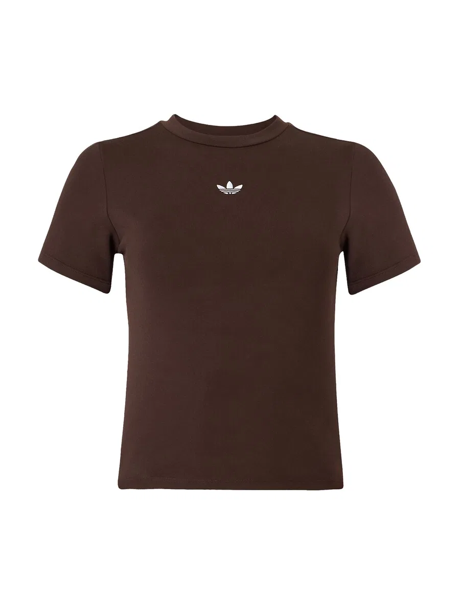 Футболка ADIDAS ORIGINALS 'ESSENTIALS' шоколадного цвета