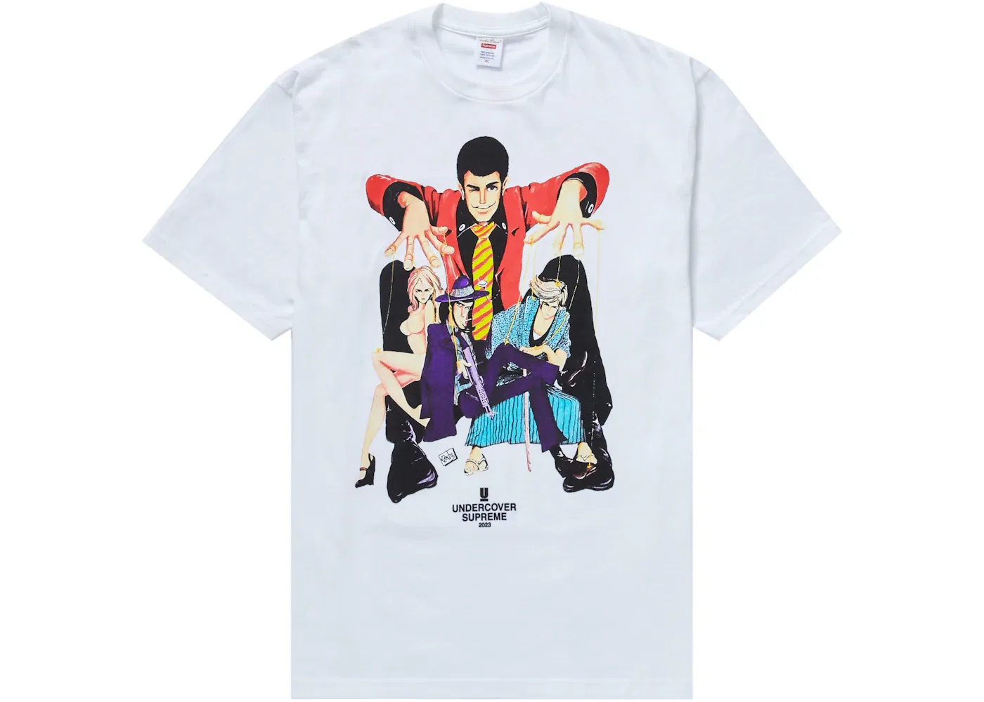 Мужская футболка с принтом Lupin Tee Supreme, White