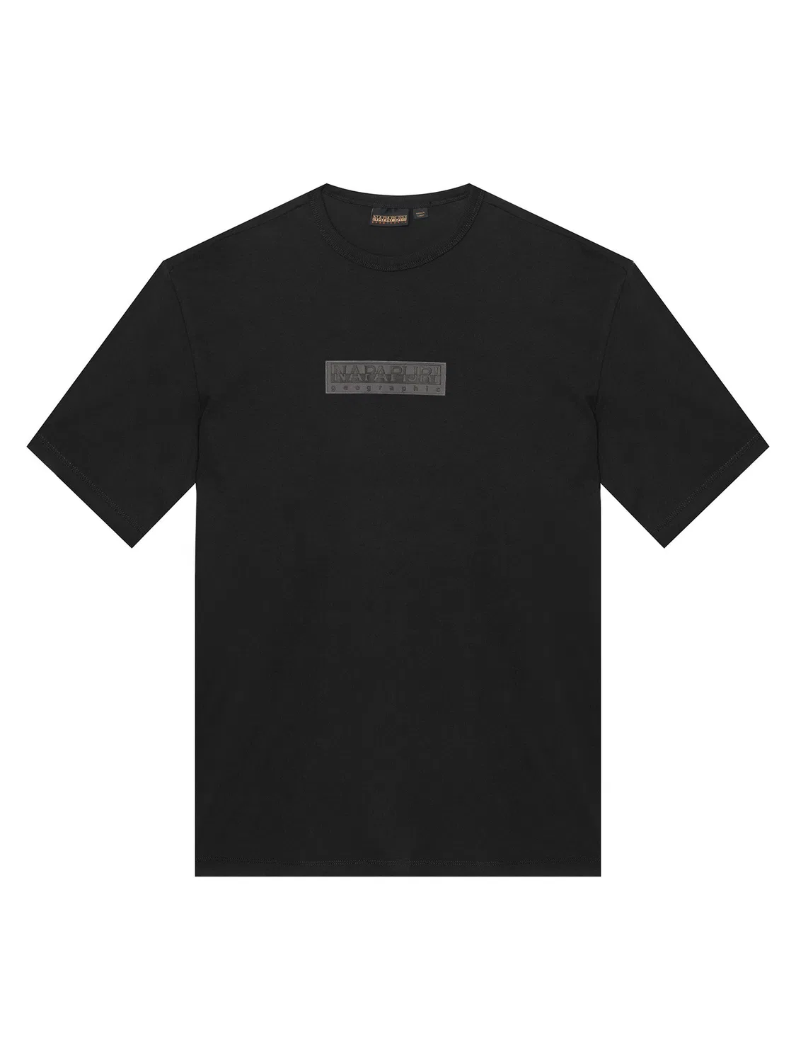Футболка свободного кроя для мальчика S-New Box Logo Napapijri, черный