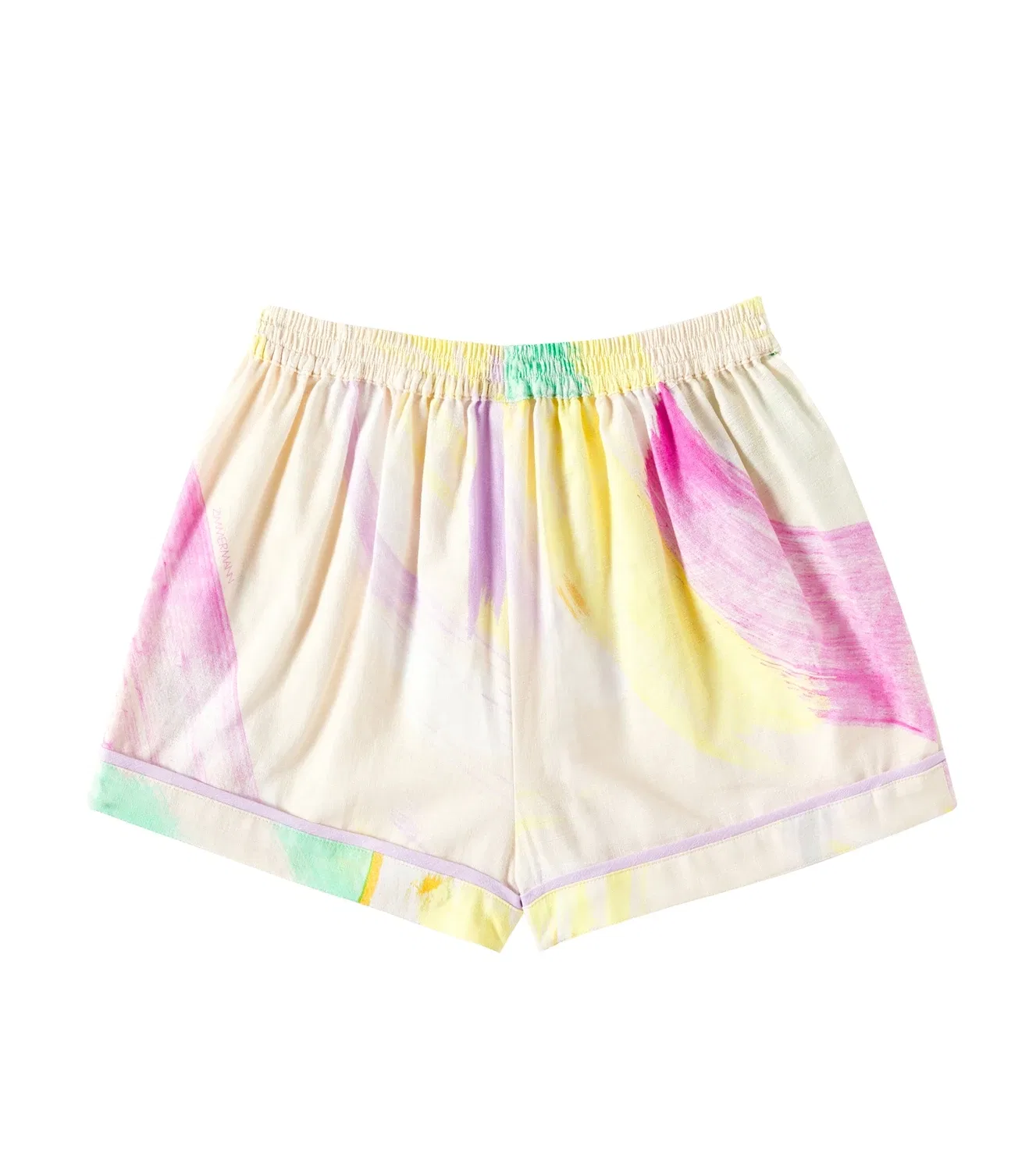 Шорты хлопковые Zimmermann Kids, черный — фото 4