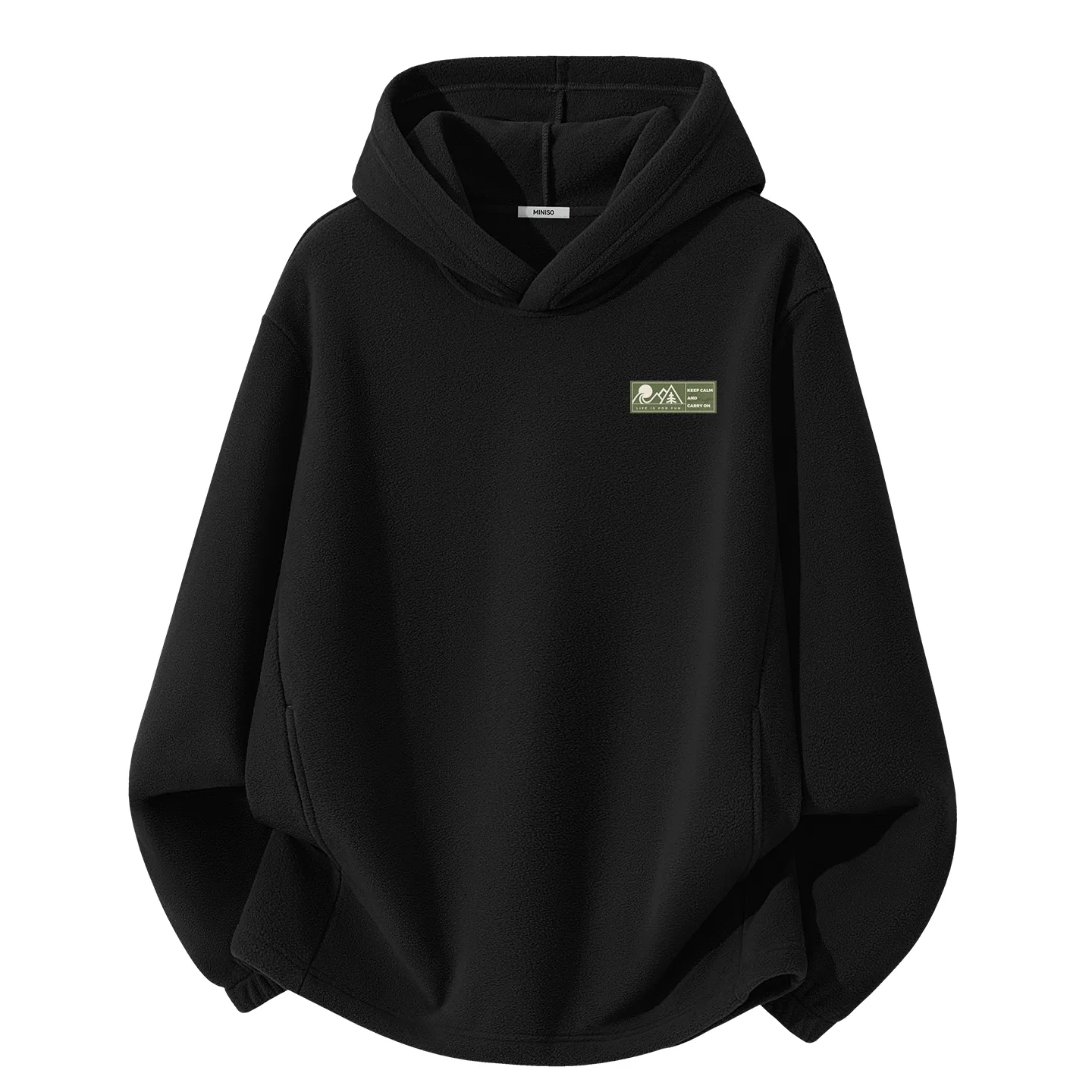 Детский свитшот с капюшоном MINISO, Black