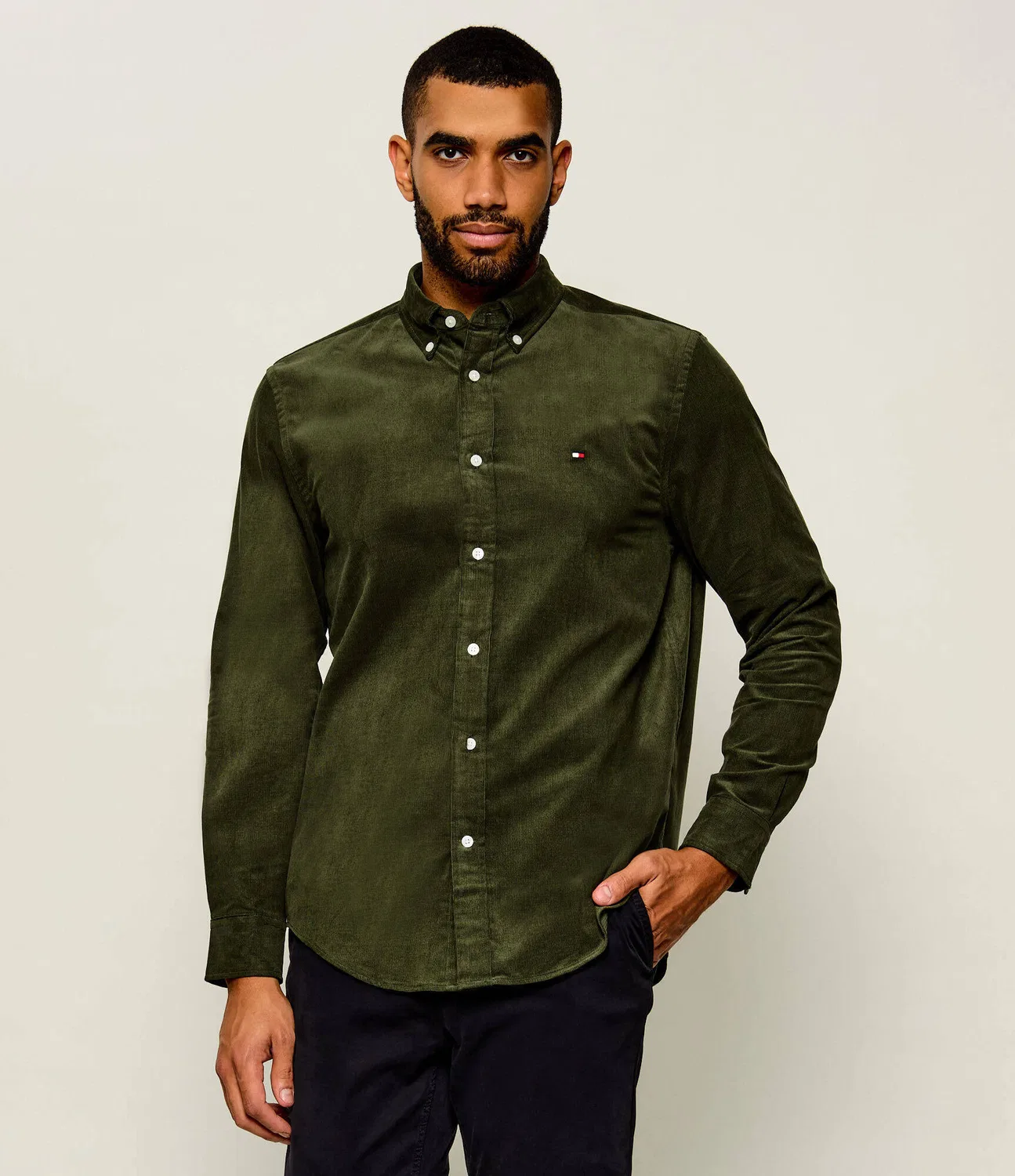 Рубашка с длинным рукавом Tommy Hilfiger, Verde Oliva