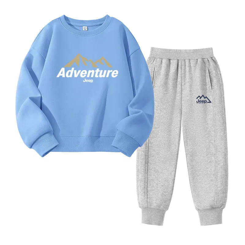 Детский спортивный костюм с принтом Jeep, Blue/E Mountain and English-Gray/E Blue Mountain K