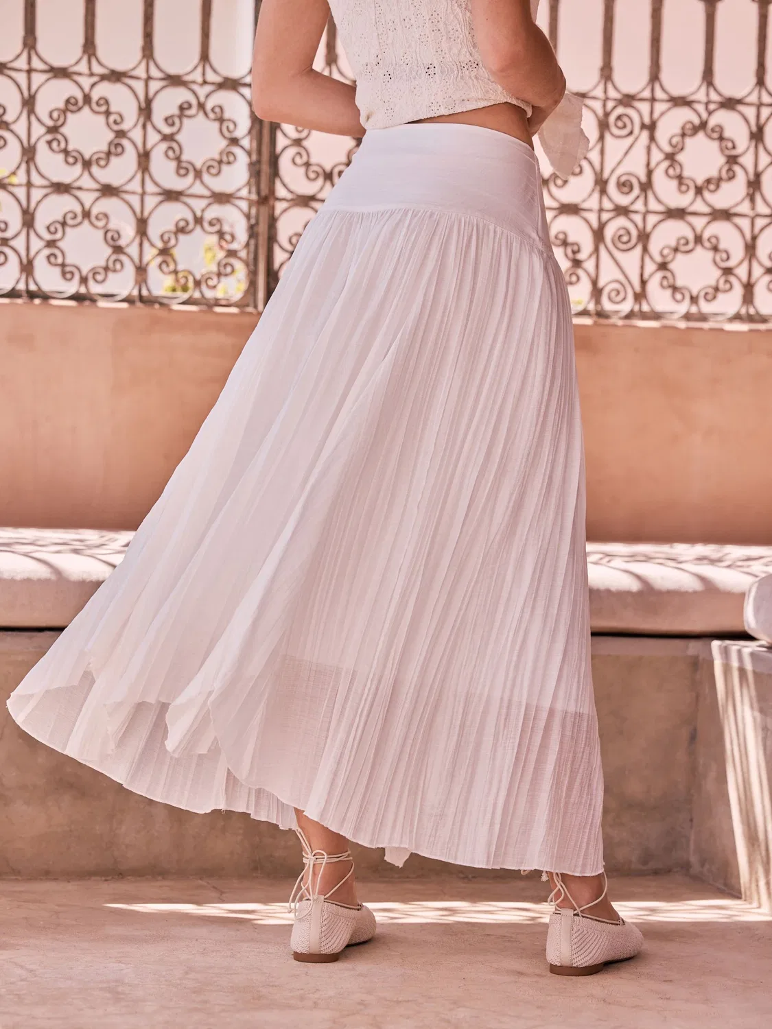 Юбка миди текстурированная, White Textured Midi Skirt Next, белый — фото 4