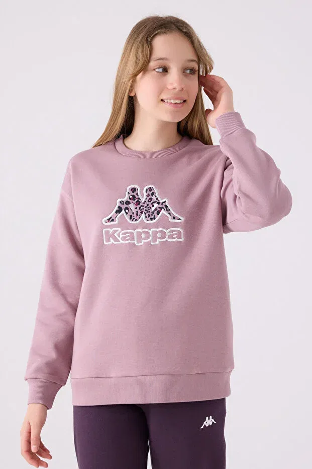 Детские свитшот для девочек с длинным рукавом Kappa, Purple