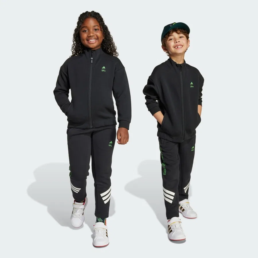 Детские спортивные штаны с принтом Mickey Mouse Adidas Sportswear JL9189, Черный