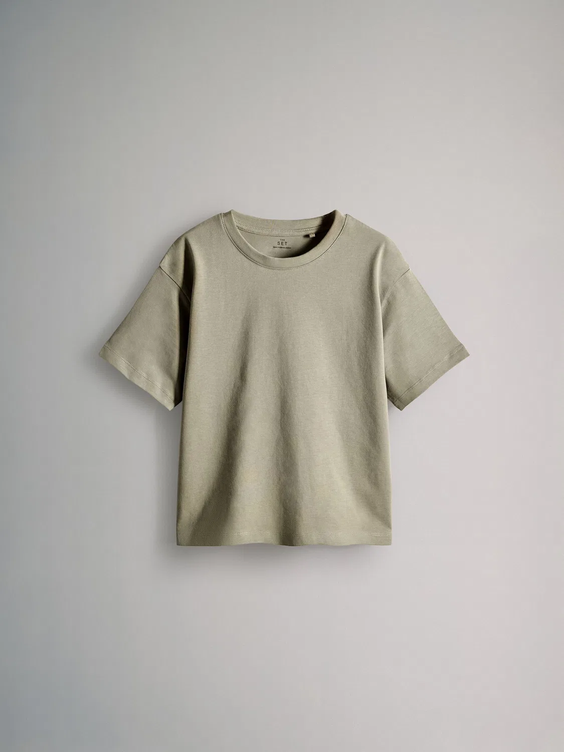 Футболка The Set 4 Pack Oversized Short Sleeve Cotton, Black/Khaki/Green/Cream — фото 3
